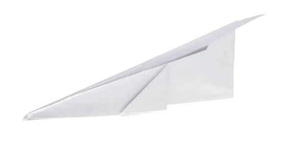 Izole kağıt uçak — Stok fotoğraf