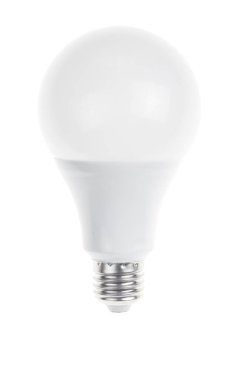 LED lambası beyaz arkaplanda izole edildi