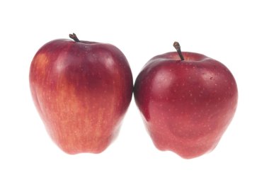izole kırmızı elmalar