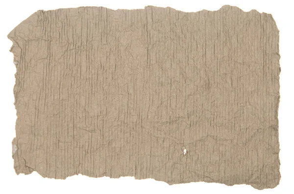 Beyaz bir arka plan eski kahverengi sayfa. İzole — Stok fotoğraf