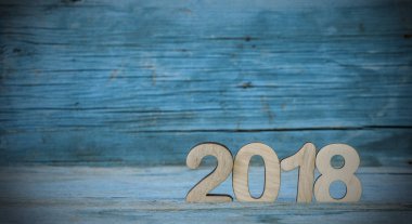 Yeni yıl 2018 için clothespins dönüştürün ve