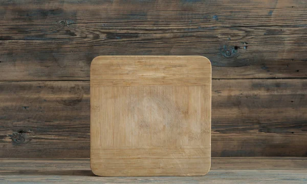 Dřevěná Cedulka na rustikální stůl — Stock fotografie