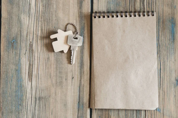 Mesa de trabalho.Conceito imobiliário — Fotografia de Stock