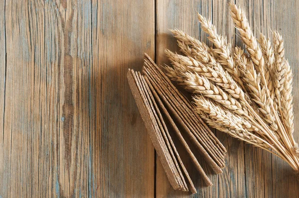 Sheaf of wheat as bread gifts of warm summer — Stock Photo, Image