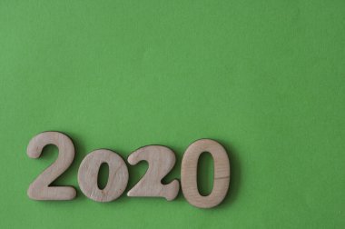 2020 arkaplan. Yeni 2020 kavramı. Uyuşmuş yeni yıl