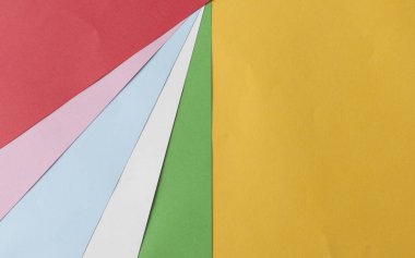 Farklı renkte bir kağıdın renkli arkaplanı