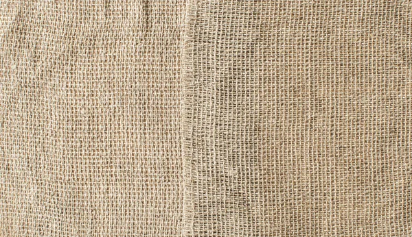 Jute Hessisch Sacktuch Natur Burlap Textur Hintergrund in schreien — Stockfoto