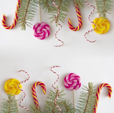 Şeker Çubuklarıyla Noel Dekorasyonu