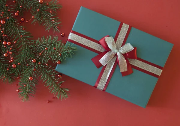 Año Nuevo Navidad 2020 fiesta celebración regalo caja gre — Foto de Stock