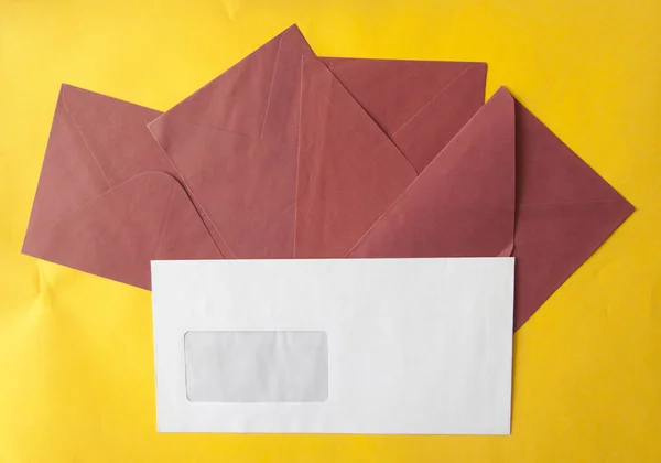 Envelope, greeting card or invitation mailing. — Stock Photo, Image