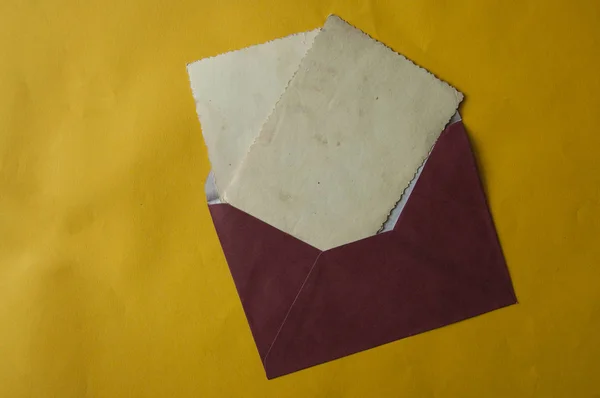 Envelope, greeting card or invitation mailing. — Stock Photo, Image