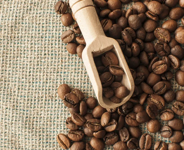 Roasted coffee beans, can be used as a background — Stock Photo, Image