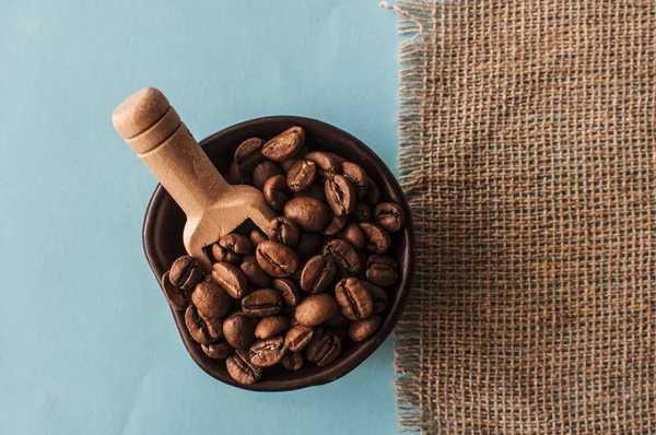 Grãos de café torrados, pode ser usado como um fundo — Fotografia de Stock