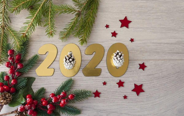 クリスマスの背景新年2020 — ストック写真