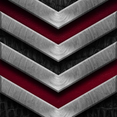 Doku metali ve deri malzeme şablonu soyut arkaplan.