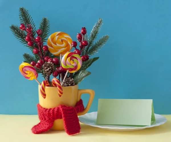 Natal ou cartão de ano novo. Decoração de Natal: Natal — Fotografia de Stock