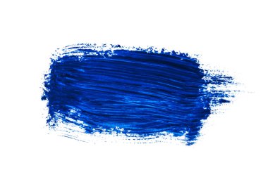 Mavi boya, sanatsal kuru fırça darbesi. Suluboya akrilik el pa