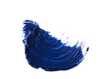 Mavi boya, sanatsal kuru fırça darbesi. Suluboya akrilik el pa