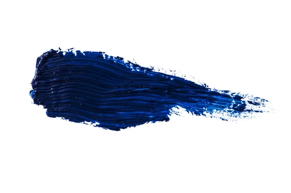 Pintura azul artística pincelada seca. Acuarela acrílico mano pa —  Fotos de Stock