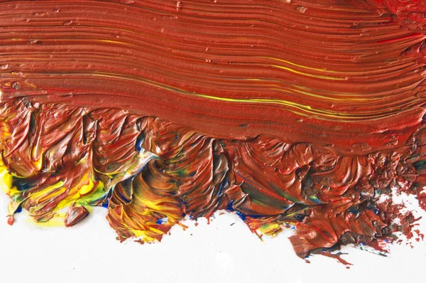 Background image of bright oil-paint palette closeup — Stock Photo, Image