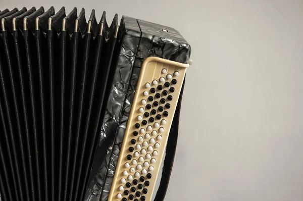 Vecchio strumento musicale bajan russo — Foto Stock