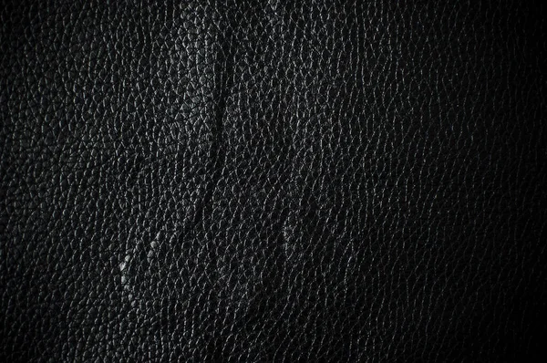 Textura de couro preto superfície de fundo — Fotografia de Stock