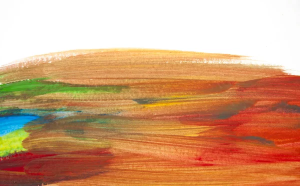Aquarelas coloridas abstratas; cores molhadas em papel molhado — Fotografia de Stock