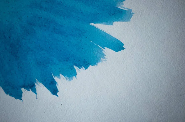 Blauwe textuur met aquarelvlekken — Stockfoto