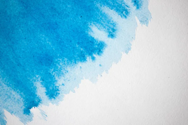 Texture blu con macchie di acquerello — Foto Stock