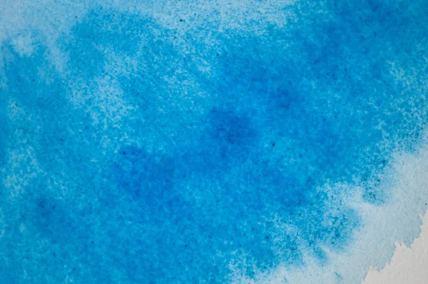 Textura azul com manchas de aquarela — Fotografia de Stock