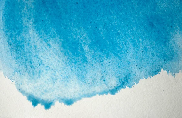 Textura azul com manchas de aquarela — Fotografia de Stock