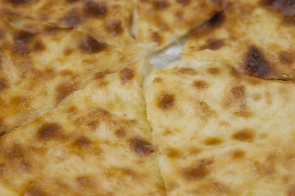 Khachapuri Doğu Geleneksel Yemekleri Fırında Peynirli Tortilla — Stok fotoğraf