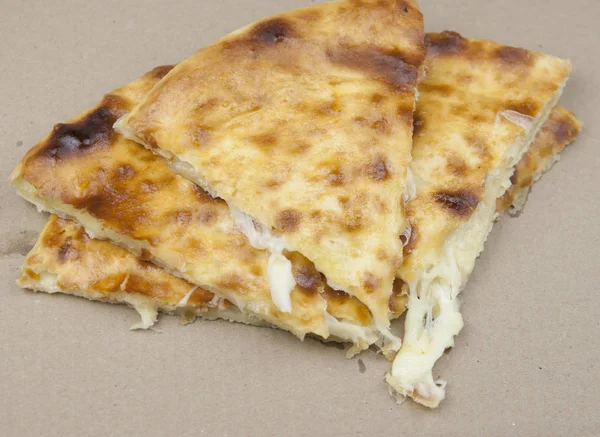 Khachapuri Doğu Geleneksel Yemekleri Fırında Peynirli Tortilla — Stok fotoğraf