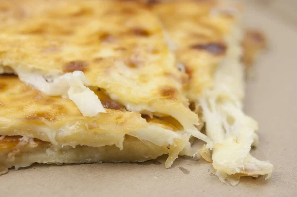 Khachapuri Cibo Tradizionale Orientale Tortilla Formaggio Forno — Foto Stock