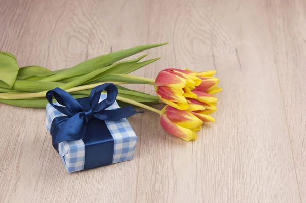 Background Spring Flowers Greeting Card — Stock Photo, Image