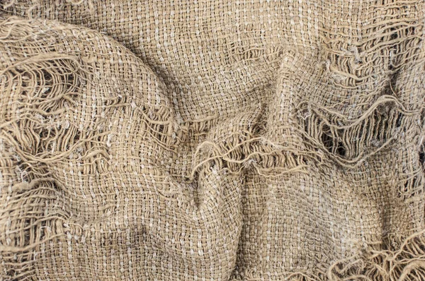 Texture Toile Jute Fond Toile Marron Ombragé — Photo