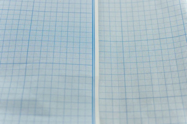 Grid Papier Textuur Blauw Raster Grafiek Papier Achtergrond — Stockfoto