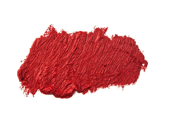 Beyaz Arkaplanda Izole Edilmiş Kırmızı Boya Izleri — Stok fotoğraf