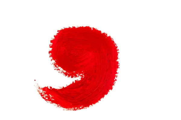 배경에 분리되어 붉은색 페인트의 — 스톡 사진