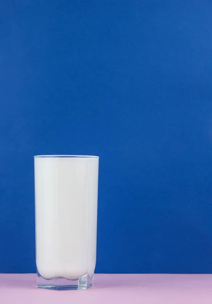 Szklanka Mleka Koncepcji Zdrowego Picia — Zdjęcie stockowe