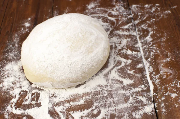 Fresh Dough Ready Baking — Stock Photo, Image