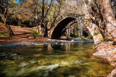 Kelefos Bridge. Paphos District, Cyprus clipart