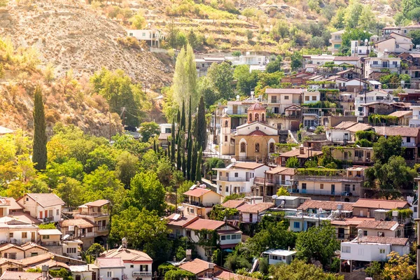 Horská vesnice Palaichori. Okres Nicosia, Kypr — Stock fotografie