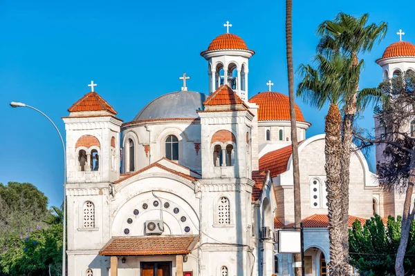 Panagia Faneromeni kyrka. Ägnas åt Jungfru Maria och ersätter en medeltida kyrka på samma plats. Larnaca, Cypern. — Stockfoto