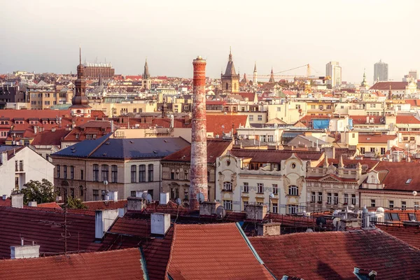 Mooie ochtend uitzicht op de stad Praag — Stockfoto