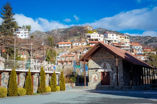 Kościół "Panagia Eleousa". Agros village, Dystrykt Limassol, Cypr. — Zdjęcie stockowe