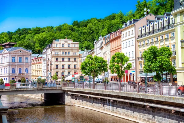 Tepla nehri seti. Karlovy Vary, Çek Cumhuriyeti — Stok fotoğraf