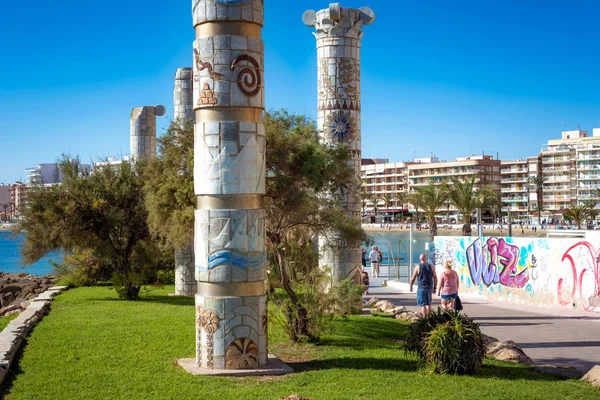 Monument to Mediterranean Cultures on Punta Margalla. Torrevieja, Spain.