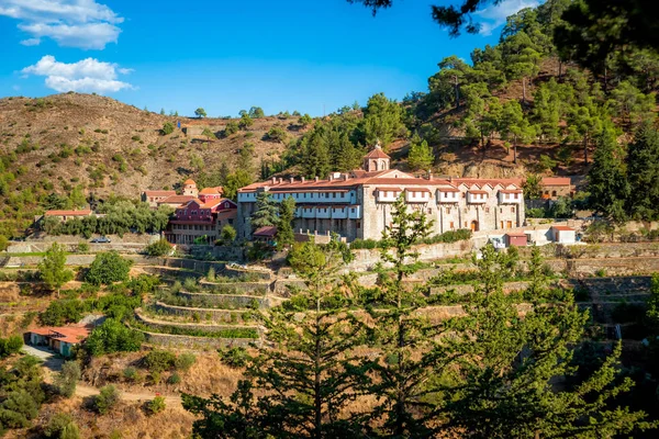 Machairas Monastero, un monastero storico dedicato alla Vergine Maria. Vicino al villaggio Lazanias, distretto di Nicosia, Cipro . — Foto Stock