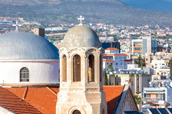 Torre Sino Santíssima Trindade Agia Triada Igreja Limassol Chipre — Fotografia de Stock